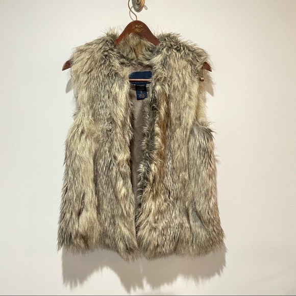 Tinsel Faux Rabbit Fur Vest Size XS - Picture 8 of 14